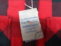 6125137アヴィレックスデイリーウエア ブロックチェック ワークシャツ熊本