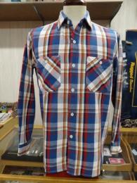熊本県エドウイン　ヘビーウェイト ワークネルシャツ チェック 長袖