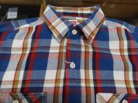 熊本県エドウイン　ヘビーウェイト ワークネルシャツ チェック 長袖